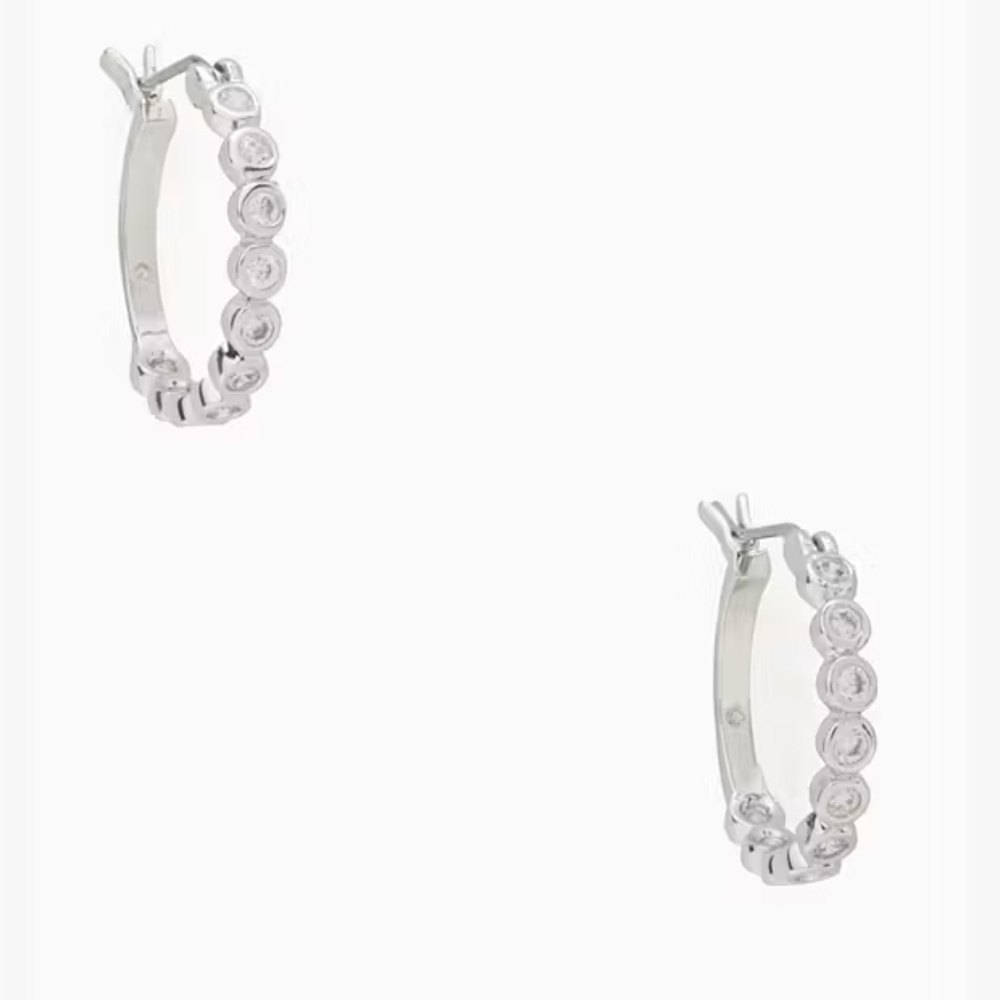 Elegant Silver Hoop Earrings